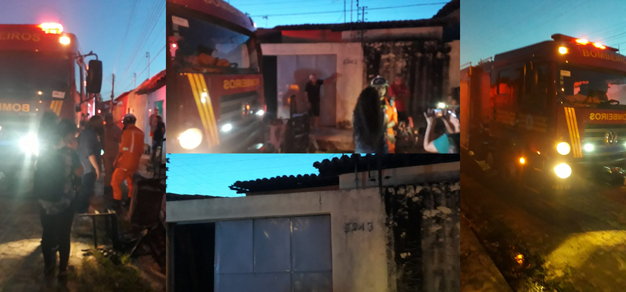 O princípio de incêndio assustou moradores 