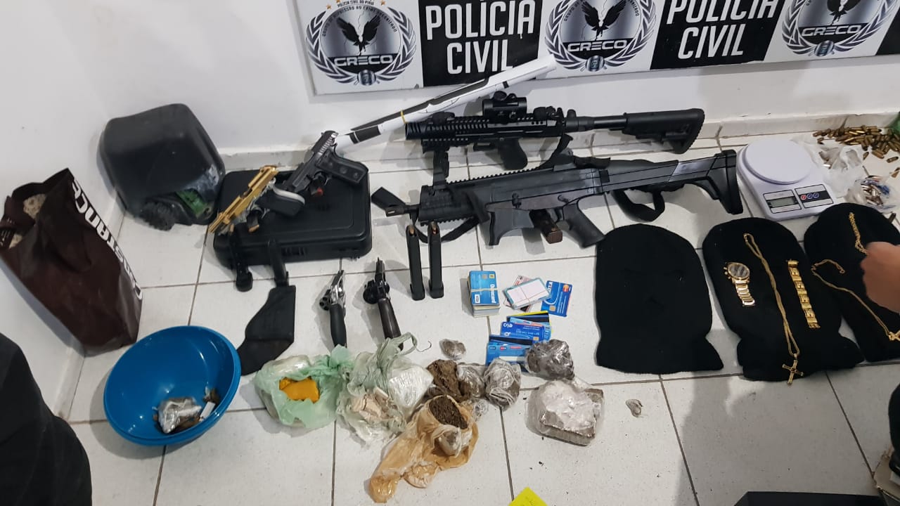 Material apreendido durante a Operação Guará