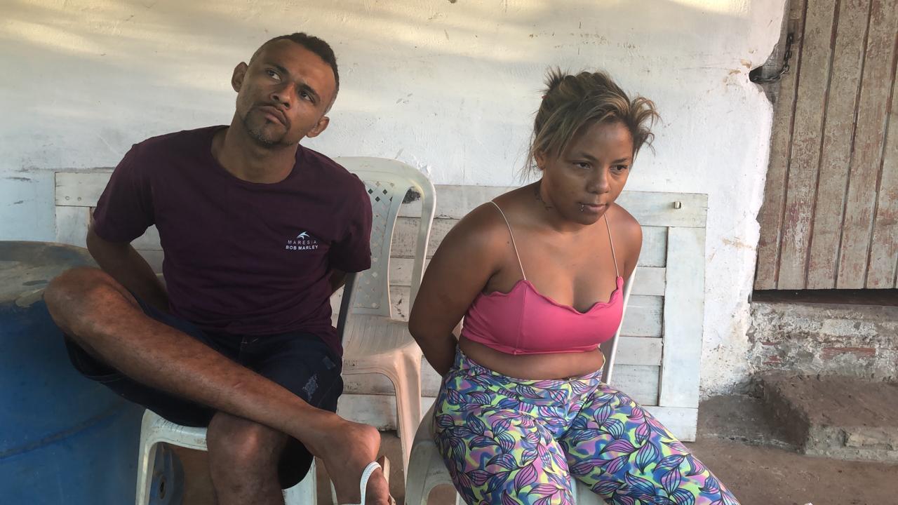 Casal preso
