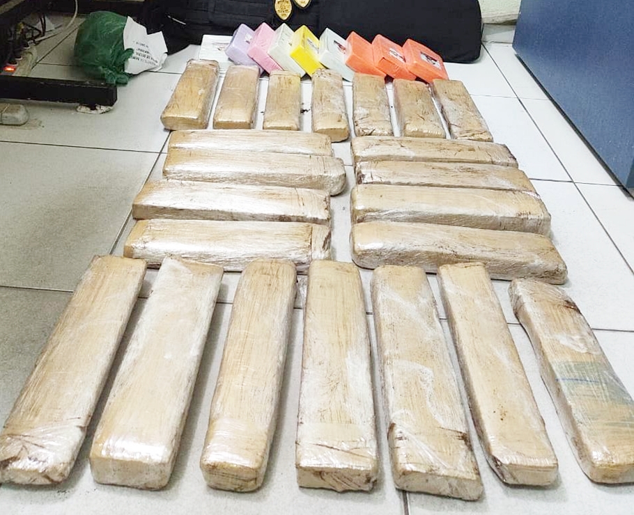 Droga apreendida pela Polícia Civil