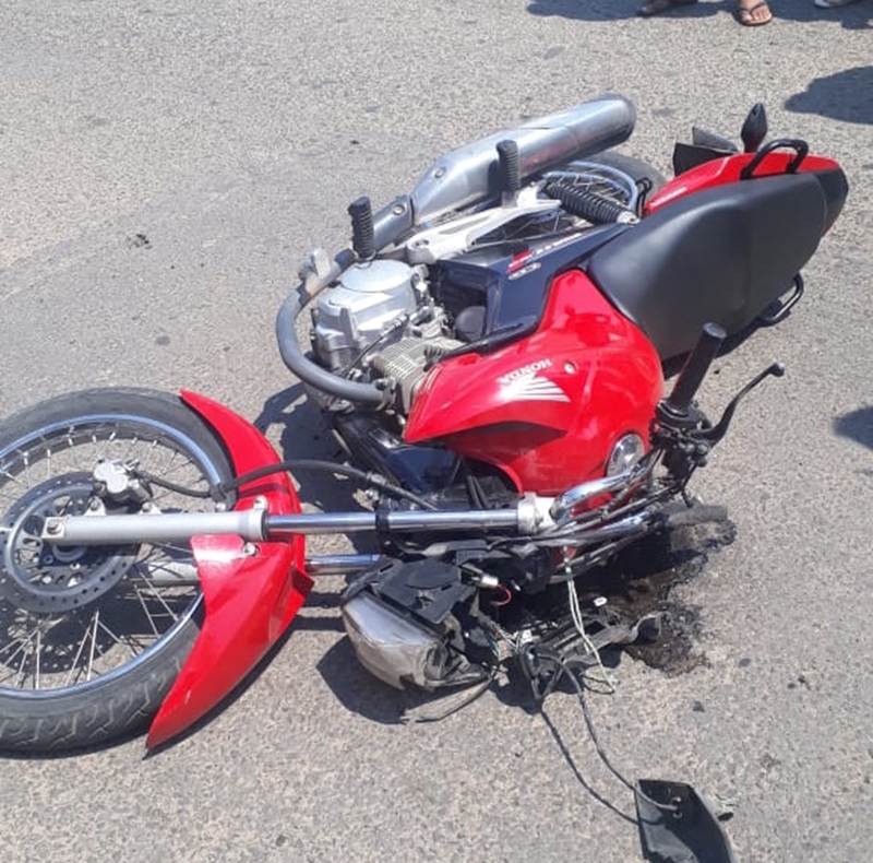 Motocicleta da vítima