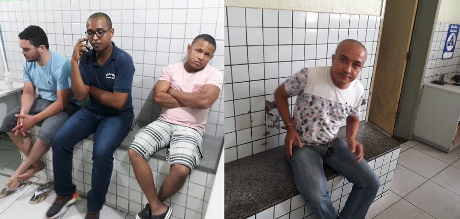 Funcionários e receptor presos