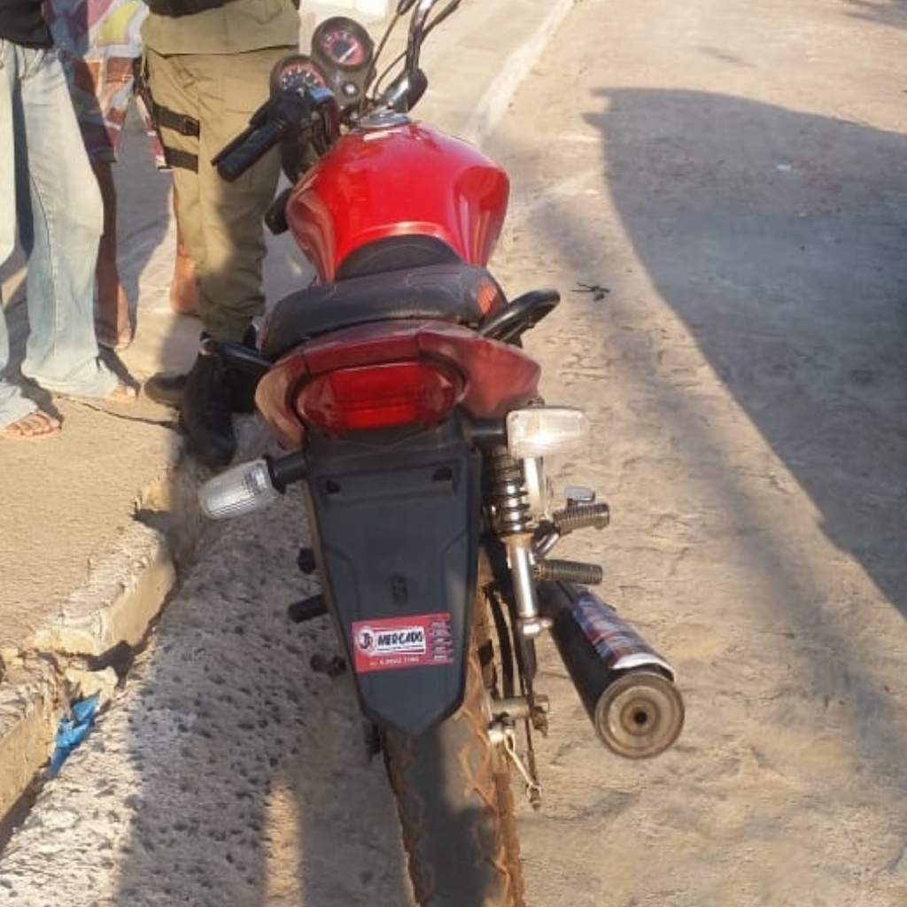 Motocicleta recuperada em Cocal