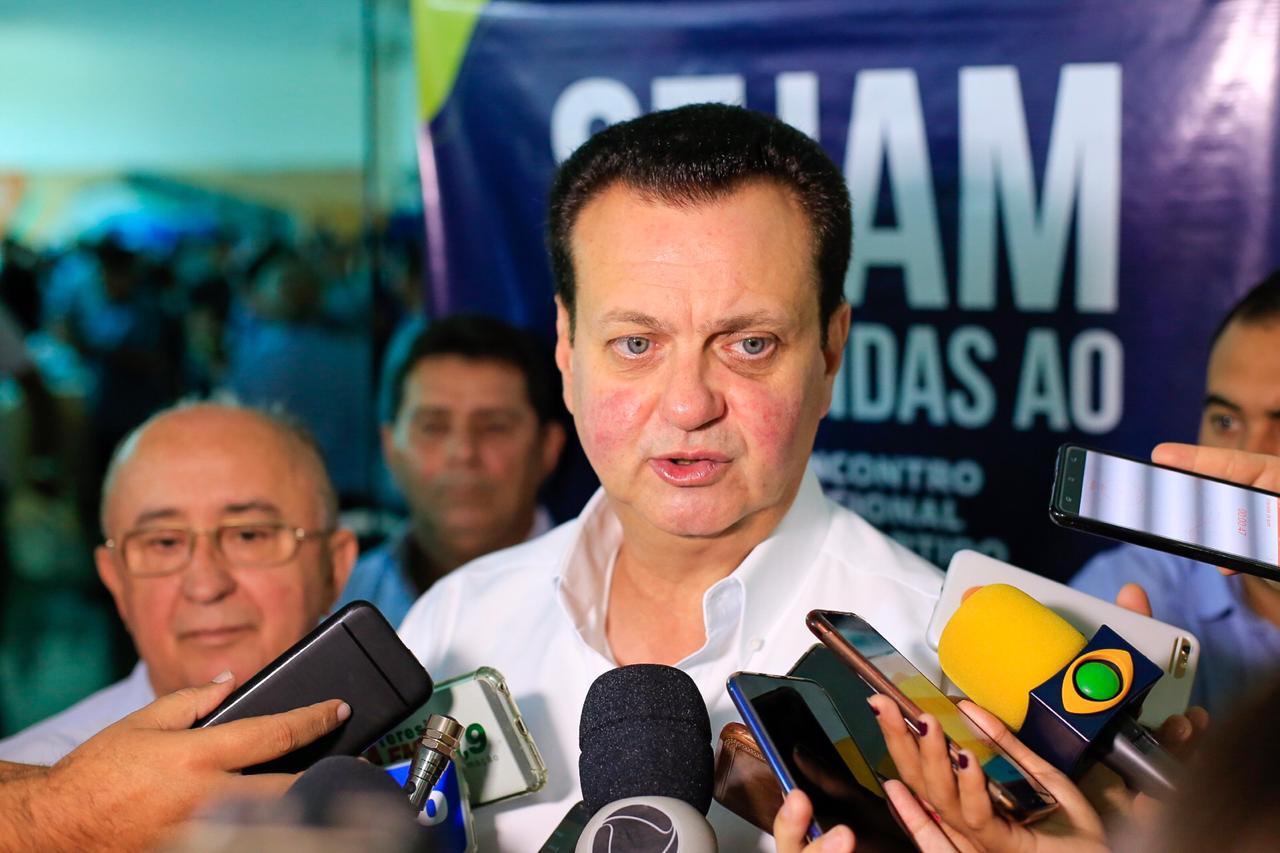 Gilberto Kassab no evento de filiação do PSD