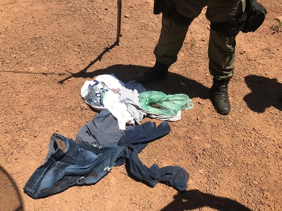 Roupas da vítima