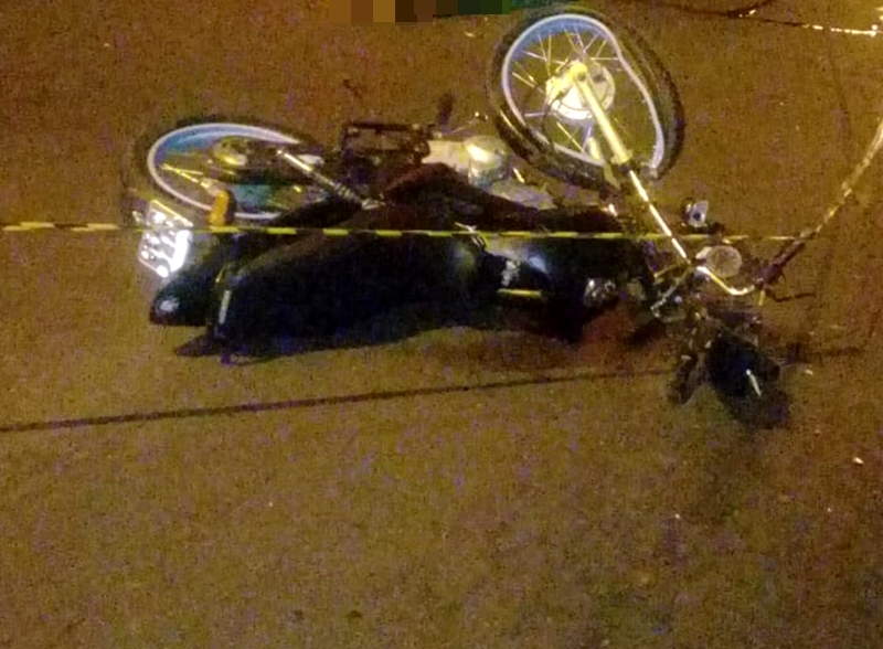 Motocicleta da vítima