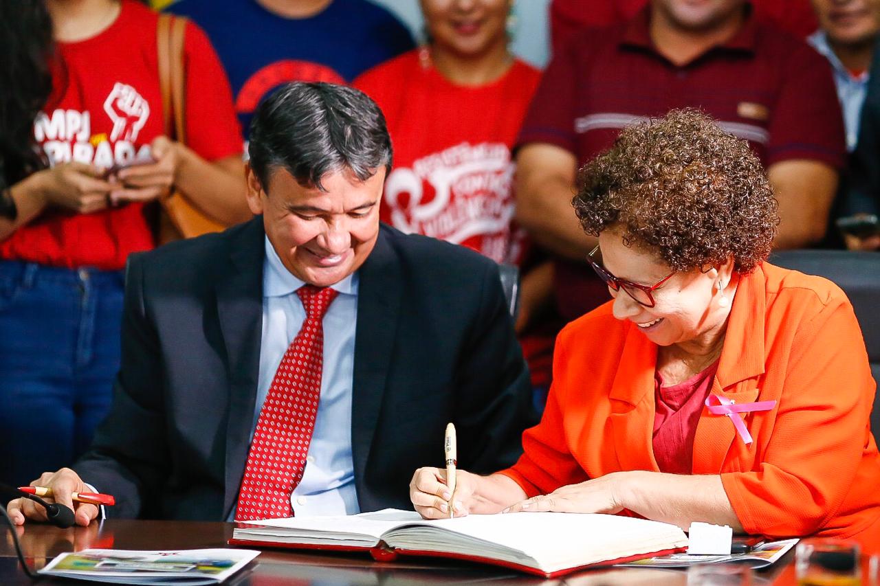 Wellington Dias e Regina Sousa 