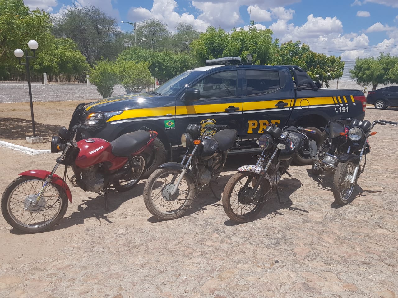 Motos apreendidas pela PRF em Marcolândia