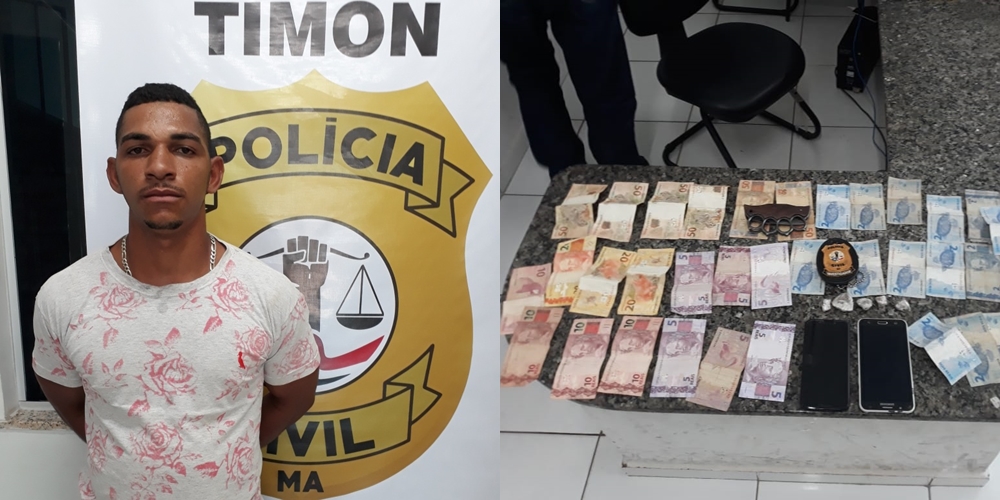 Homem é preso com drogas em Timon