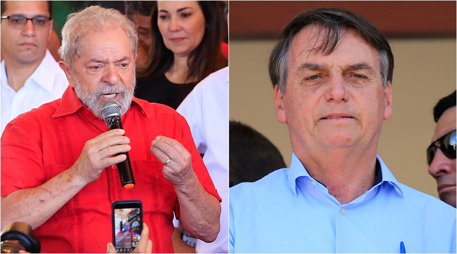 Lula e Jair Bolsonaro