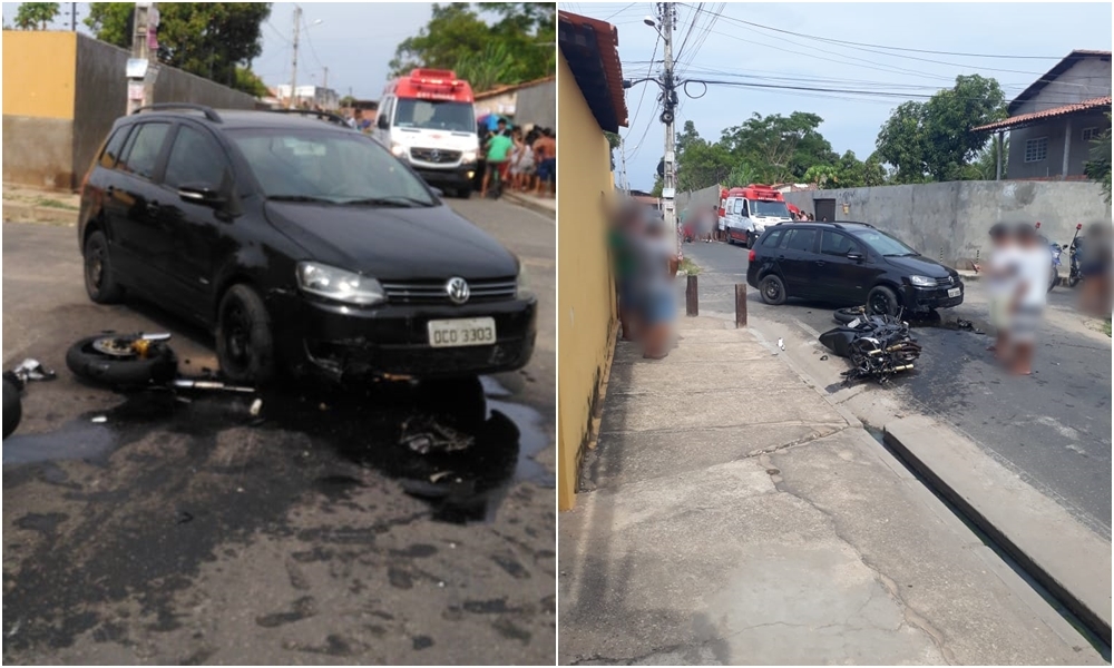 Acidente no bairro Matadouro
