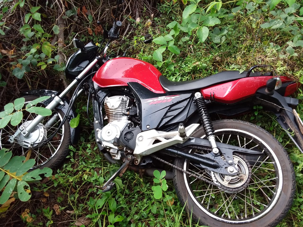 Motocicleta recuperada pela PM