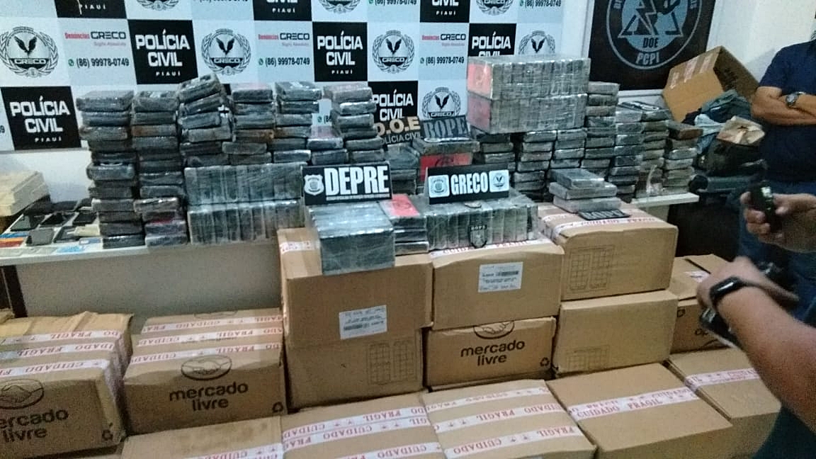 Droga apreendida pelo GRECO