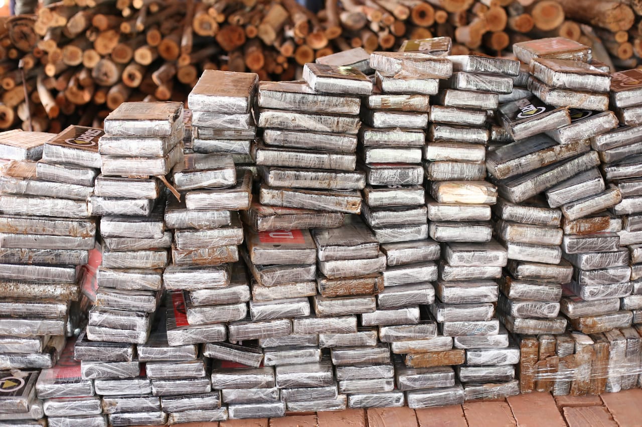 Cocaína apreendida em ação do Greco