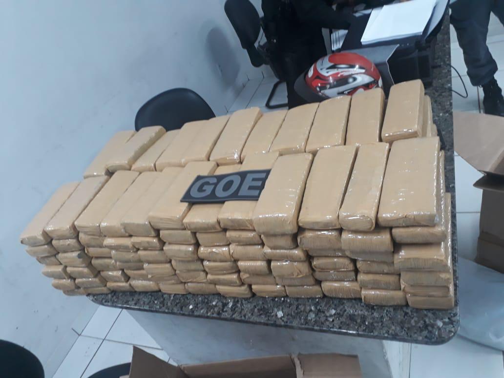 Maconha apreendida pela PM de Timon