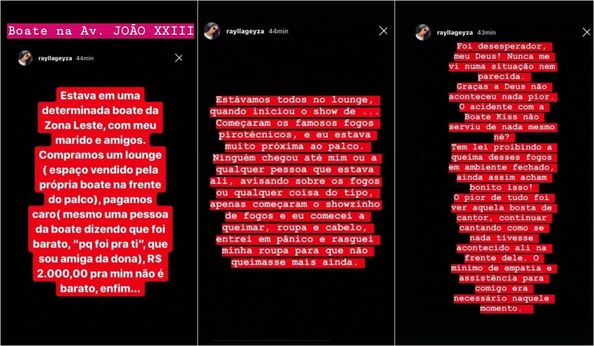 Relato de Raylla Matos