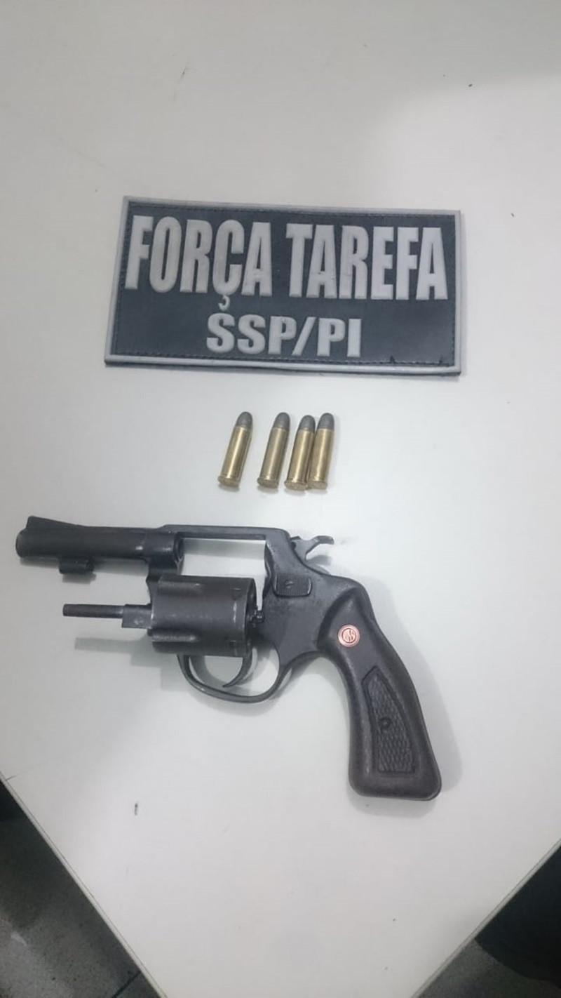 Arma apreendida no Dirceu