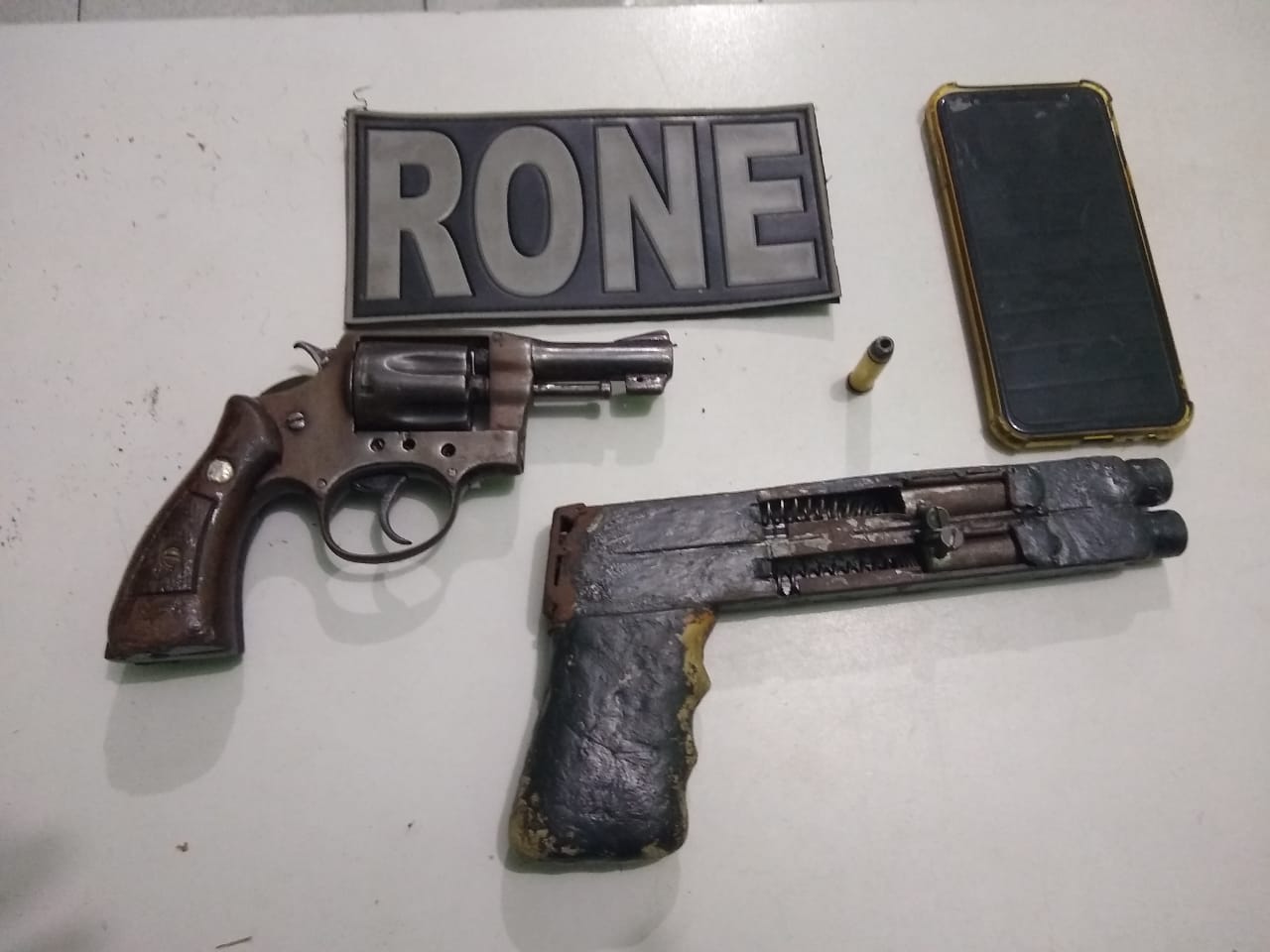 Armas de fogo apreendidas