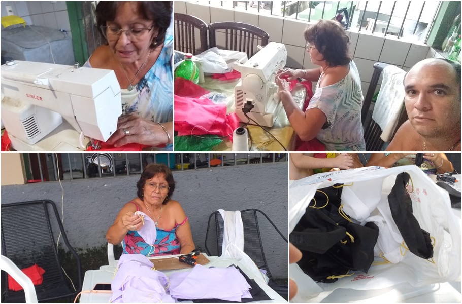 Produção das máscaras