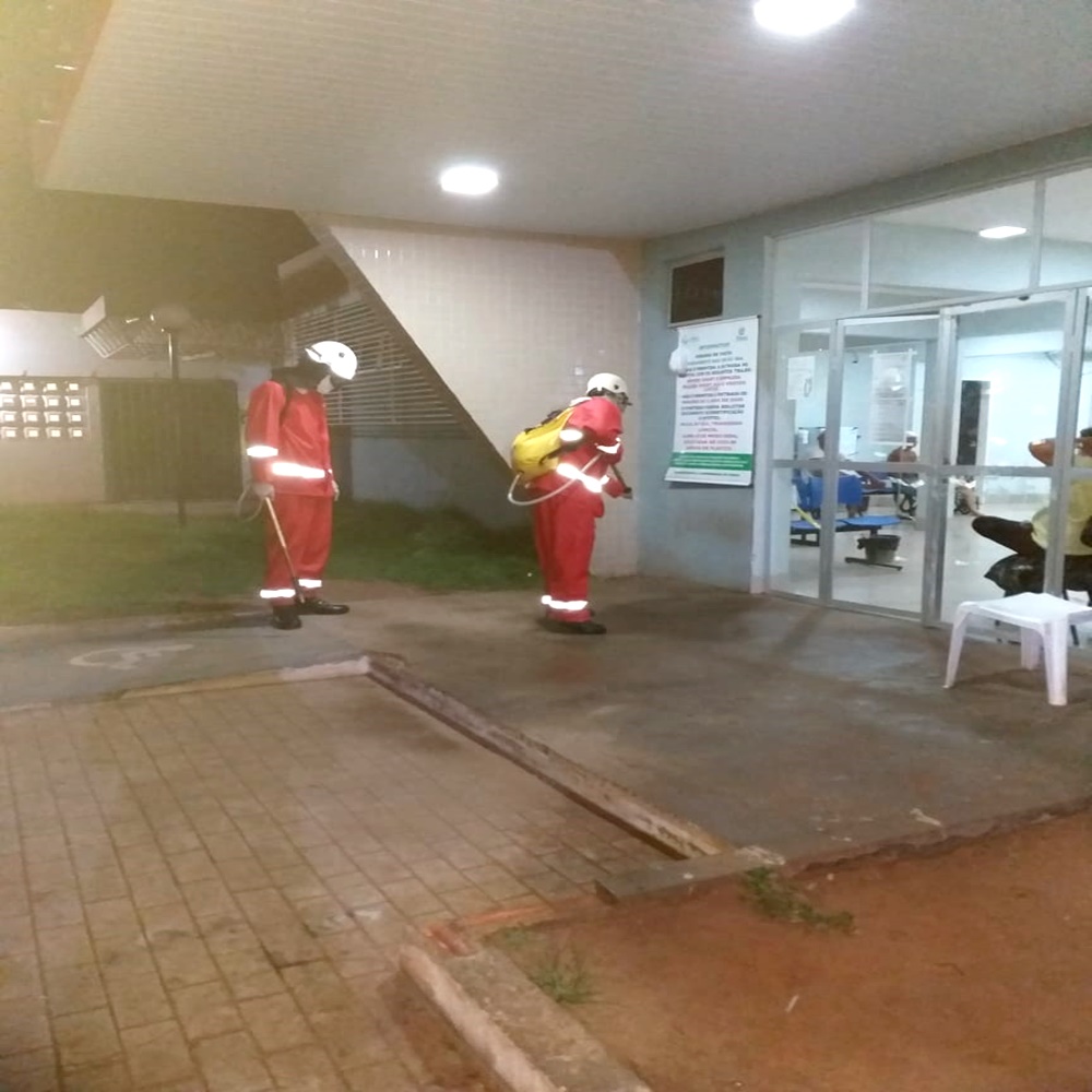 Ação do corpo de bombeiros em Picos