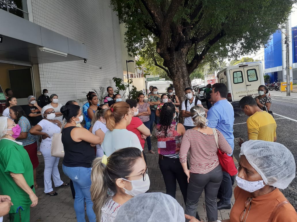 Protesto de enfermeiros do HGV