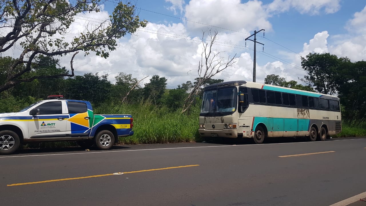 Ônibus apreendido pela ANTT 