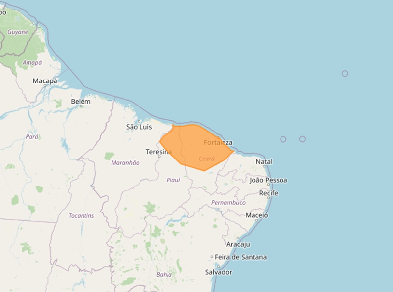Alerta de chuvas intensas na região norte do Piauí