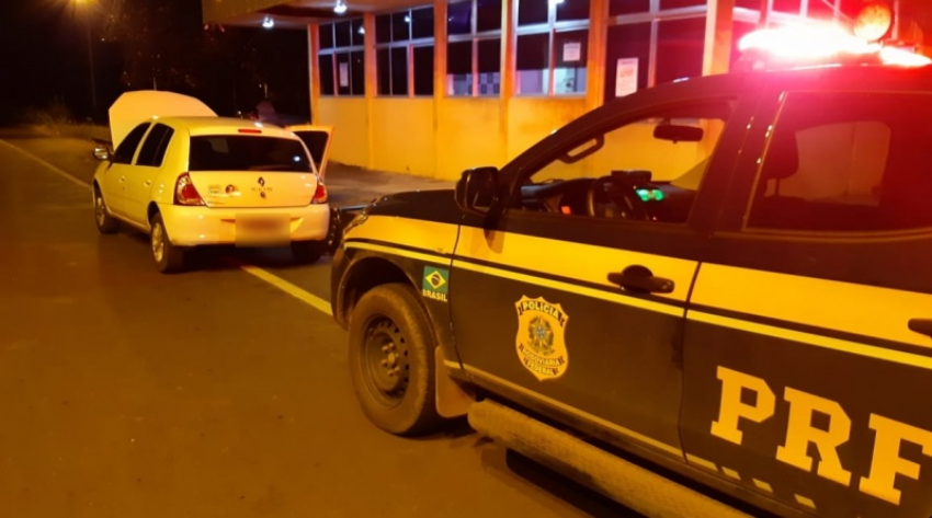 Veículo apreendido pela PRF-PI em Teresina
