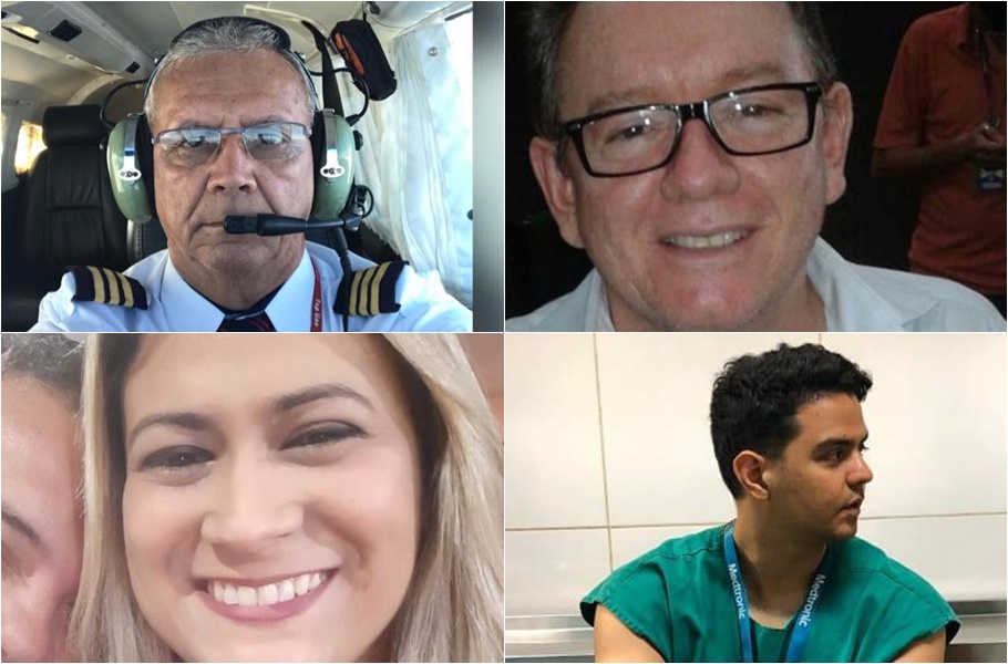 Vítimas de acidente aéreo 