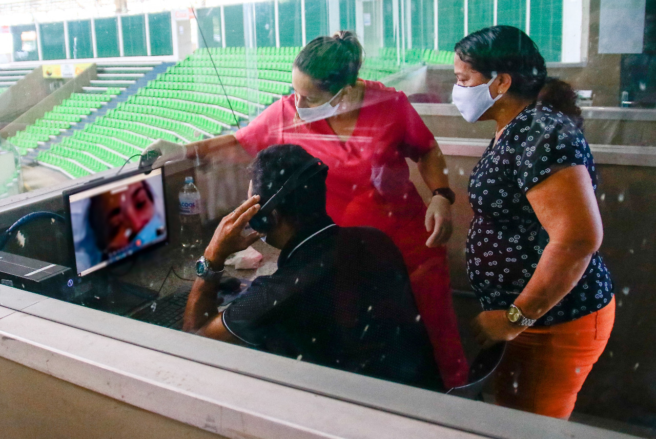 Visita virtual no Hospital de Campanha do Verdão