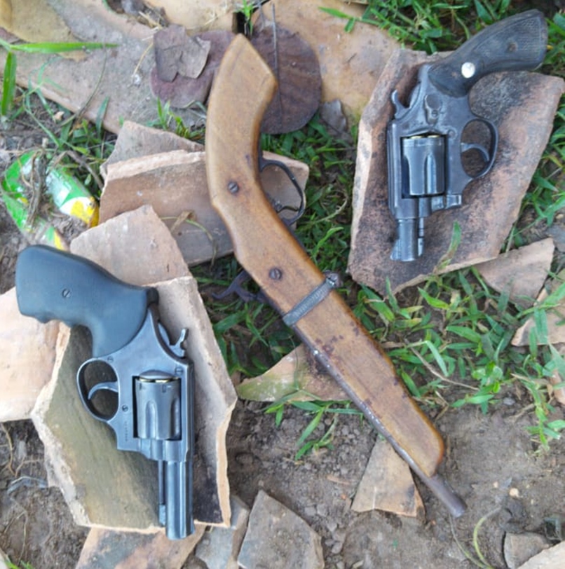 Armas usadas pelos criminosos