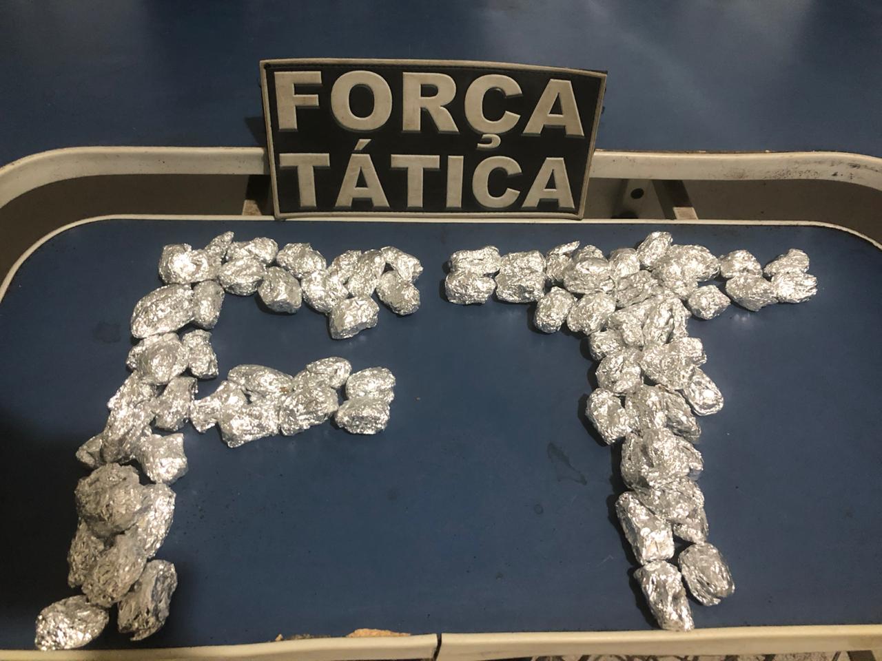 Drogas apreendidas na casa do suspeito