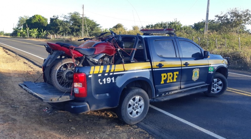 Motos apreendidas pela PRF