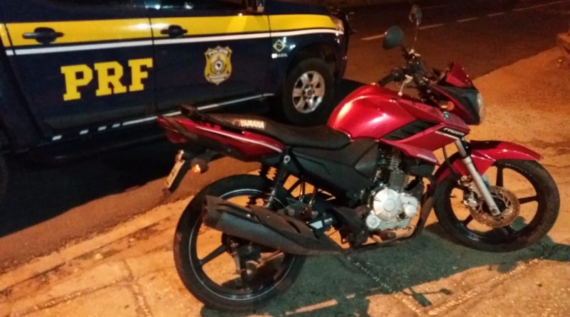 Motocicleta recuperada na BR 343 em Teresina