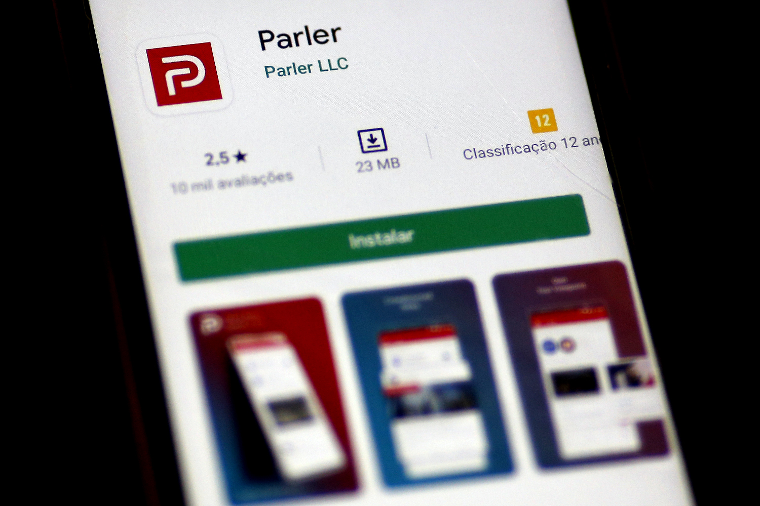Aplicativo Parler 