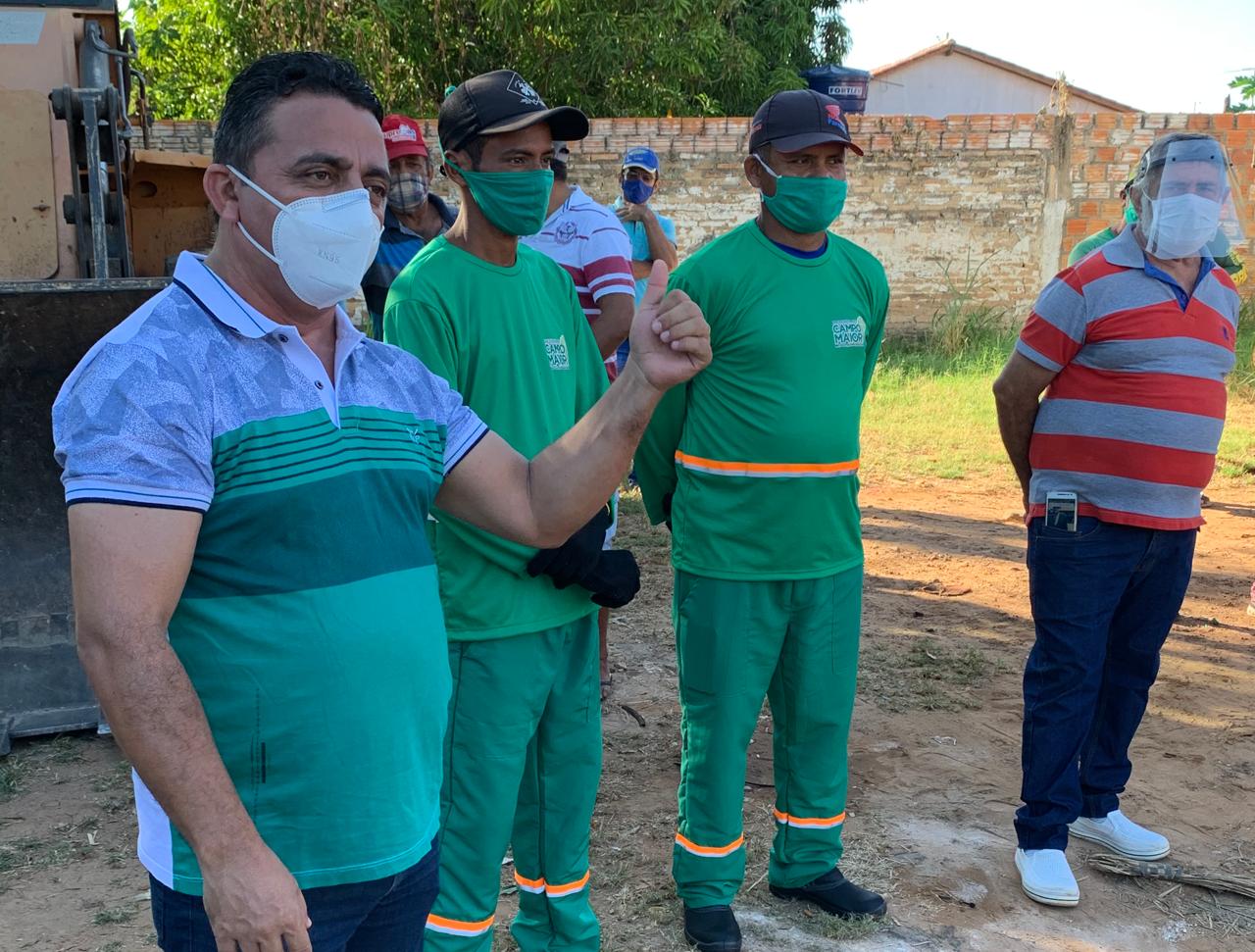 Professor anuncia mutirão de limpeza em Campo Maior 