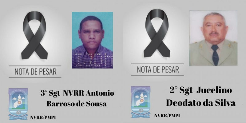 Sargentos da PM vítimas da covid-19