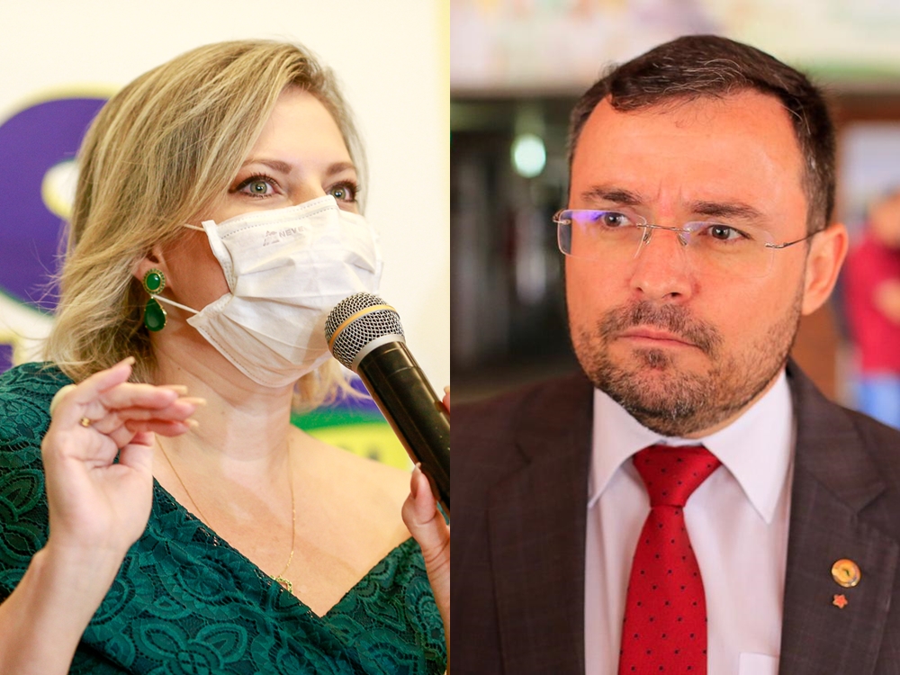 Joice Hasselmann e Fábio Novo