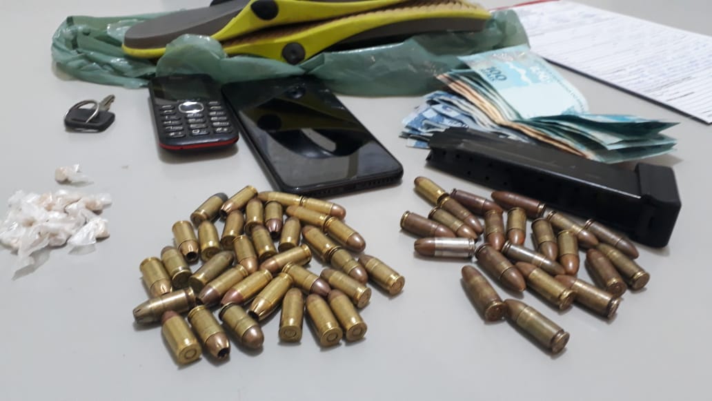 Munições de pistolas calibre 9 mm e 380