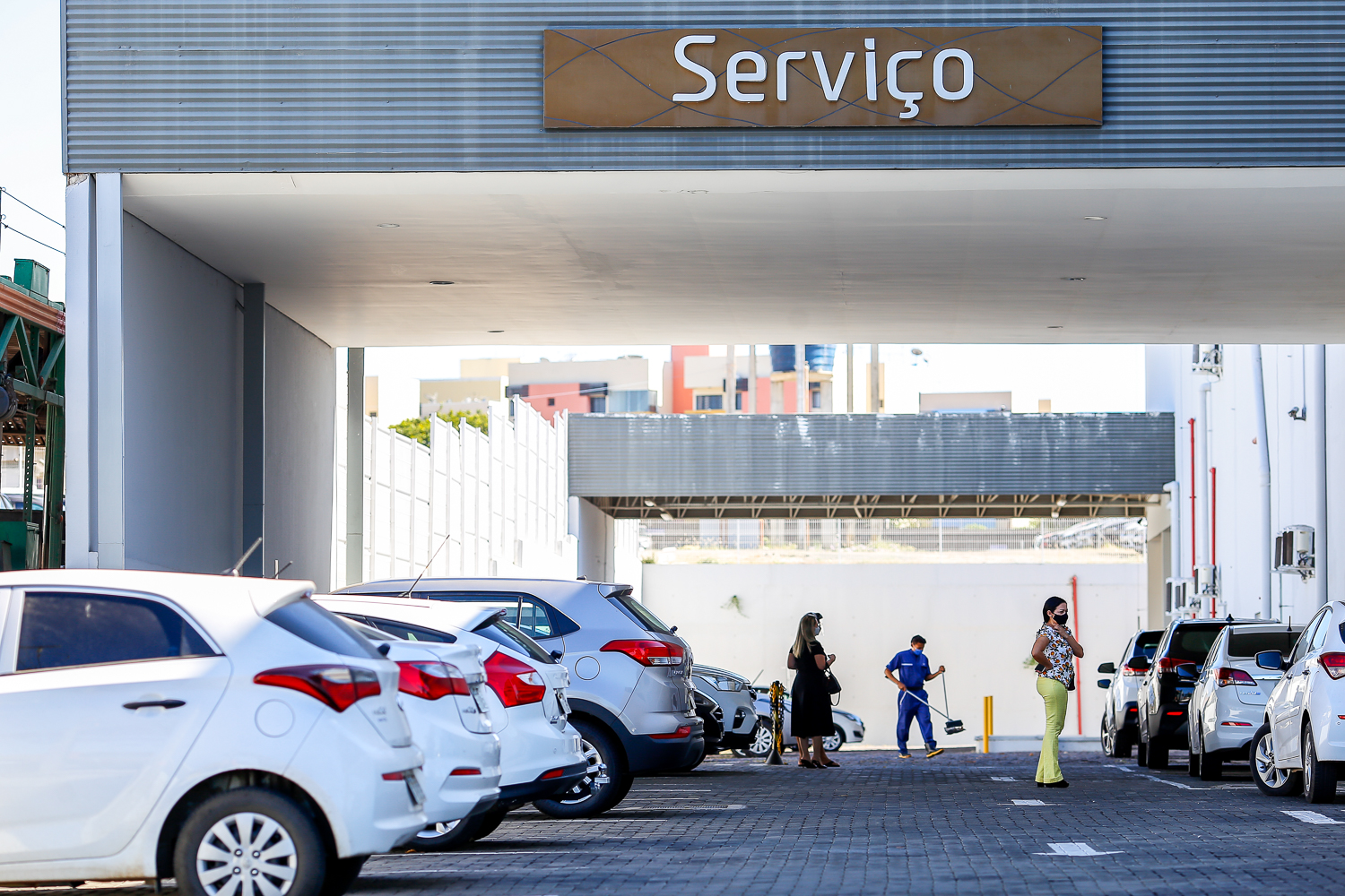 Área de serviço da concessionária Hyundai