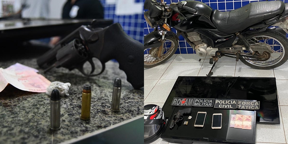 Material apreendido em Buriti dos Lopes