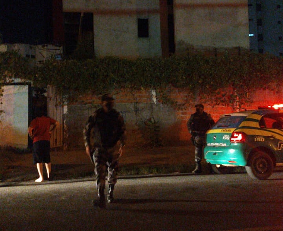 Local onde a vítima foi encontrada morta