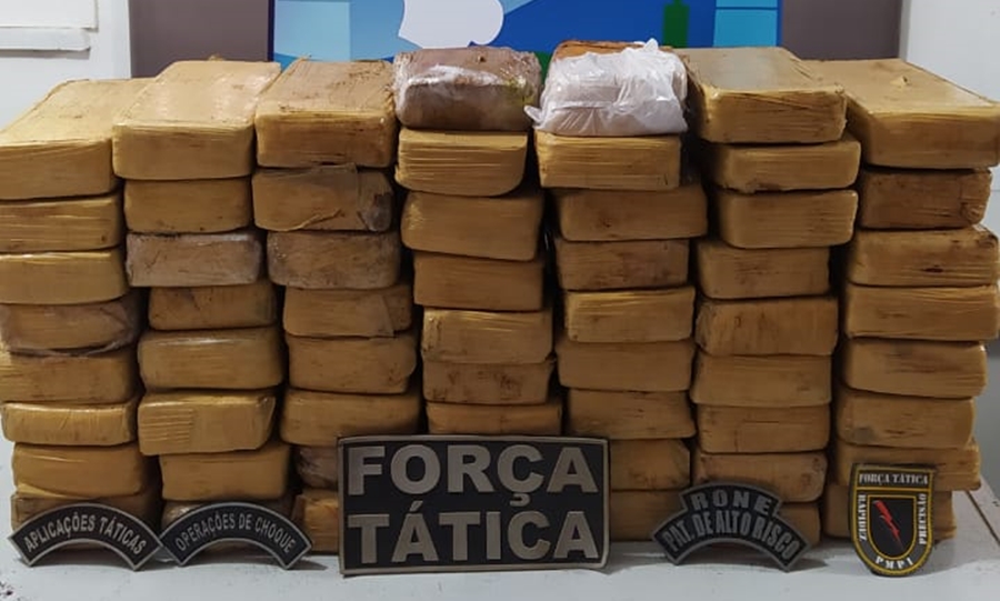 Droga apreendida em Simplício Mendes