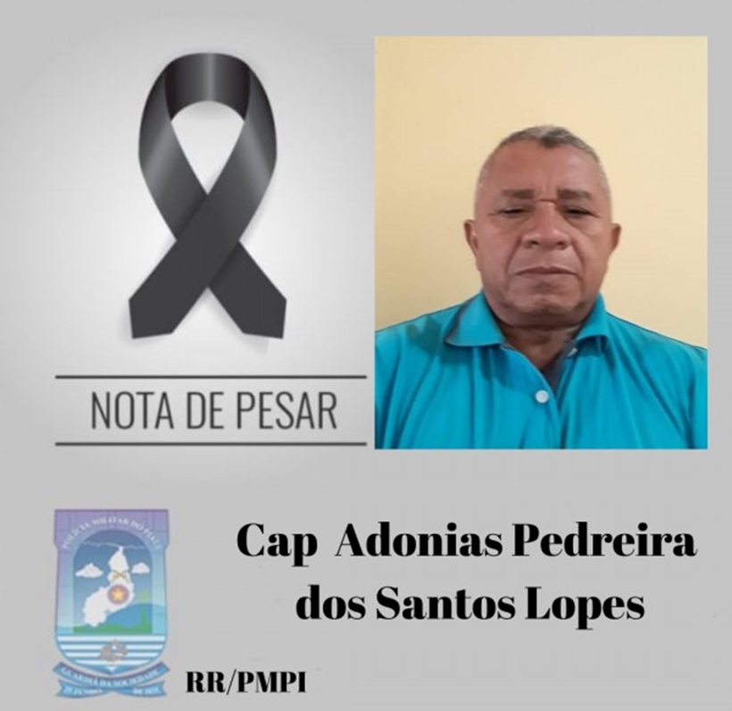PM emite nota de pesar pela morte do capitão Adonias