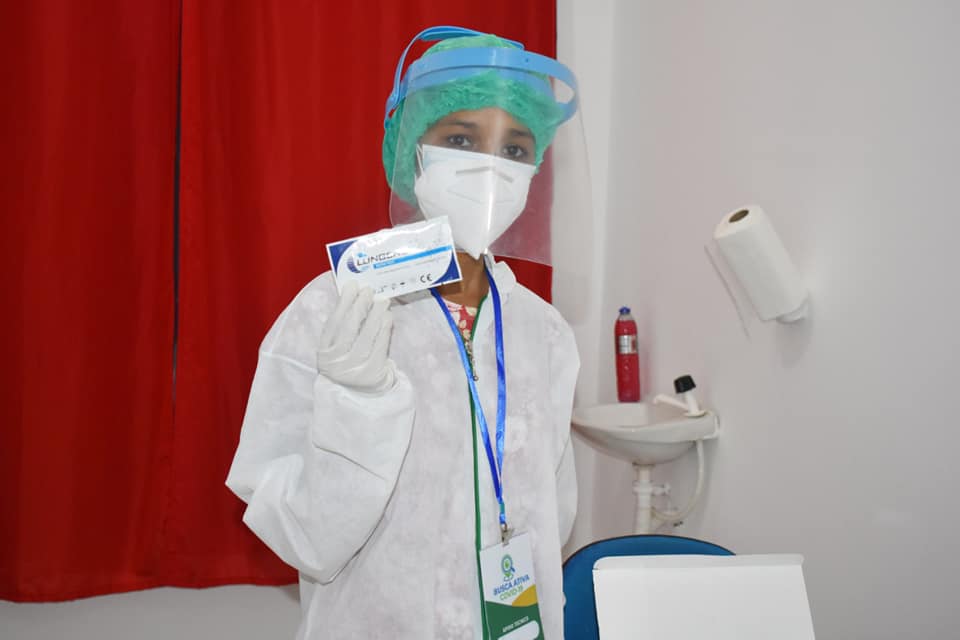 O Centro de Testagem para Covid-19 está funcionando na Unidade Básica