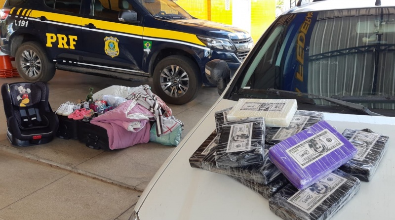 Cocaína apreendida pela PRF em Floriano 