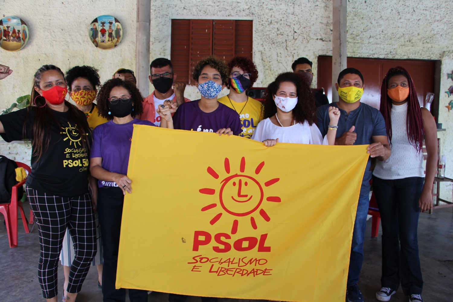 Lucineide Barros e demais candidatos do PSOL nas eleições de Teresina