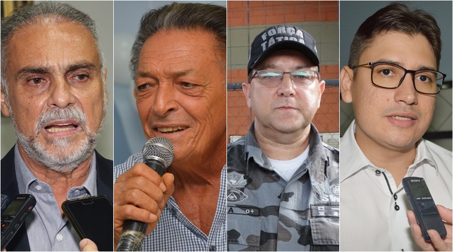 Candidatos em Picos: Araujinho, Gil Paraibano, Coronel Edwaldo Viana e Glauber Silva