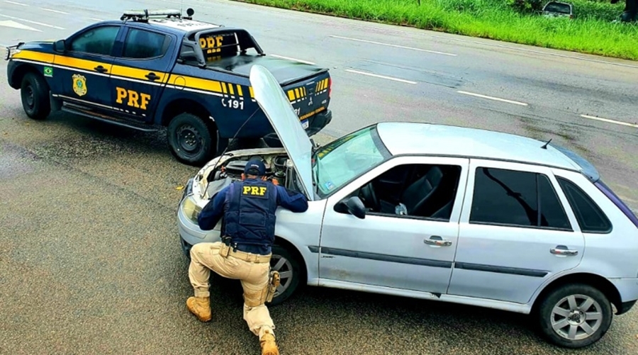 Veículo apreendido pela PRF