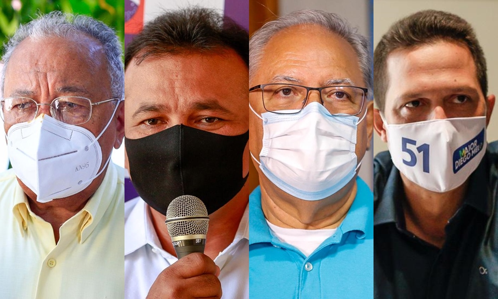 Dr. Pessoa (MDB), Fábio Abreu (PL), Kleber Montezuma (PSDB) e Major Diego (Patriota)